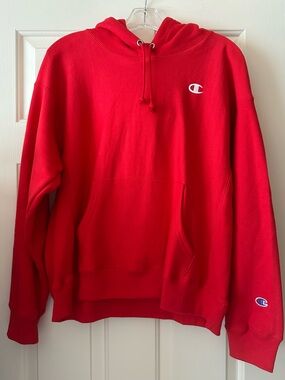 NWT Champion Women’s Red Reverse Weave Hoodie Sweatshirt- Large